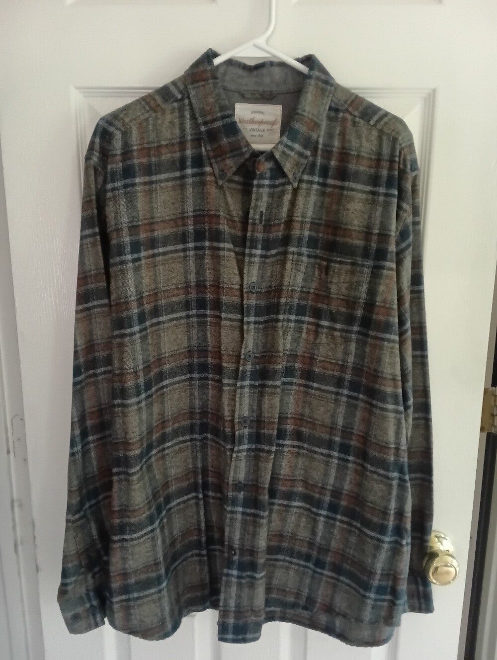 Original Weatherproof Vintage Plaid Flannel Shirt